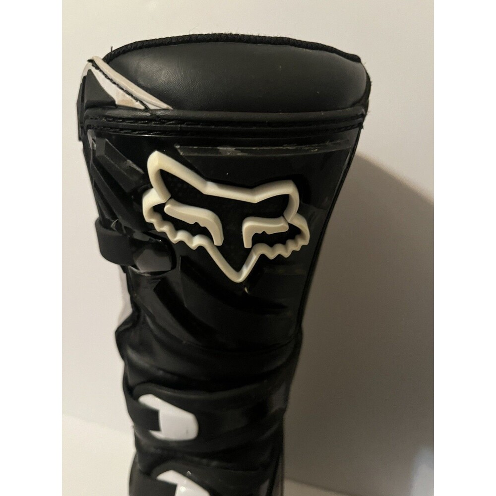 Fox Racing Comp 3 Youth Motocross Boots Black Size Y8 Used